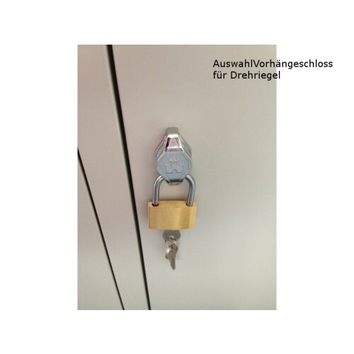 Z-Spind 2 Abteile, Drehriegel