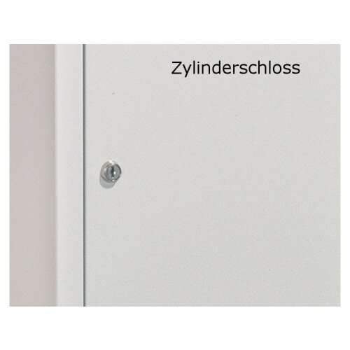 Z-Spind 6 Abteile, Drehriegel und Vorhängeschloss