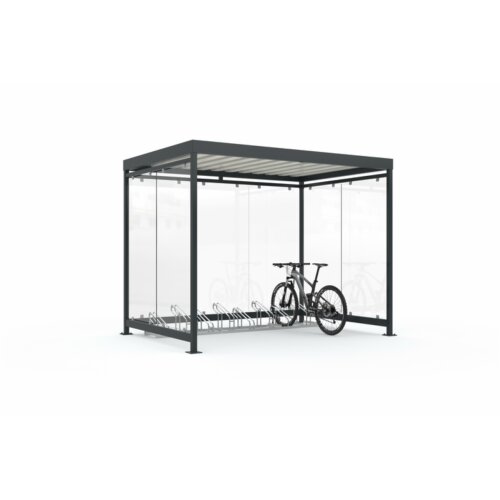 Fahrradüberdachung Modell K3 b/b, einseitig