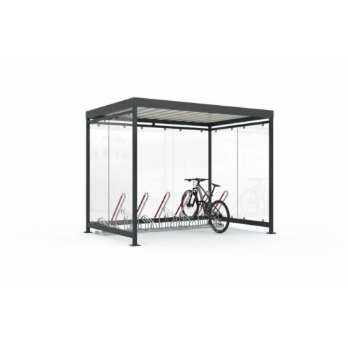 Fahrradüberdachung Modell K3 b/b, einseitig