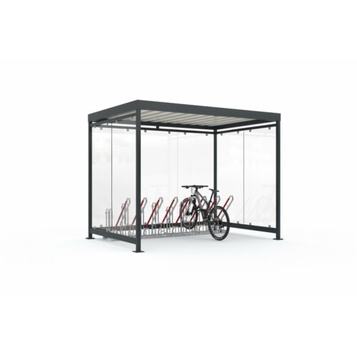 Fahrradüberdachung Modell K3 b/b, einseitig