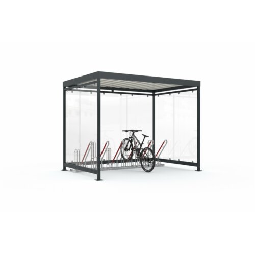 Fahrradüberdachung Modell K3 b/b, einseitig