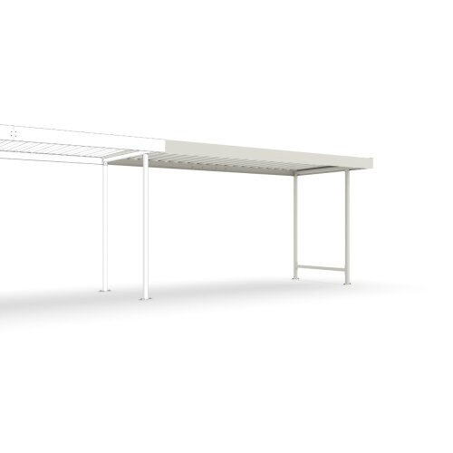 Anbaueinheit für Überdachungssystem Leipzig L14, einseitig, Tiefe 2200 mm