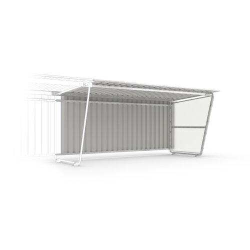 Anbaueinheit Siegen S19 für Überdachungssystem Siegen S16, einseitig