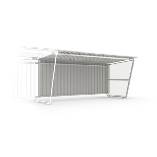 Anbaueinheit Siegen S19 für Überdachungssystem Siegen S17, einseitig
