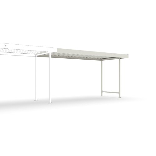 Anbaueinheit für Überdachungssystem Leipzig L10, einseitig, Tiefe 2200 mm