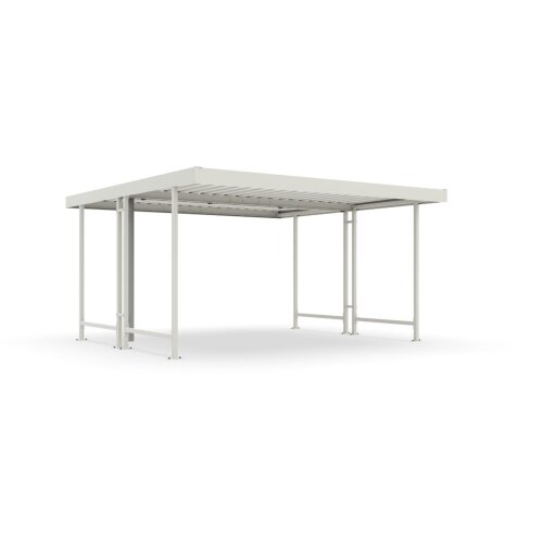 Überdachungssystem Leipzig L44, doppelseitig, Tiefe 4400 mm