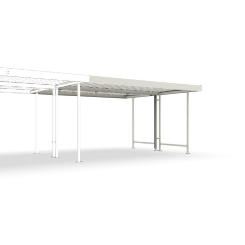 Anbaueinheit für Überdachungssystem Leipzig L40, doppelseitig