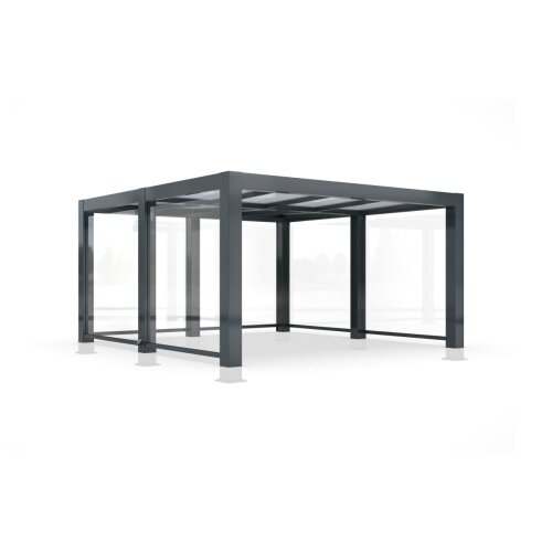 Überdachungssystem Trolley Shelter F, 19,10 m²