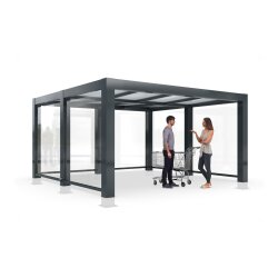 Überdachungssystem Trolley Shelter F, 19,10 m²