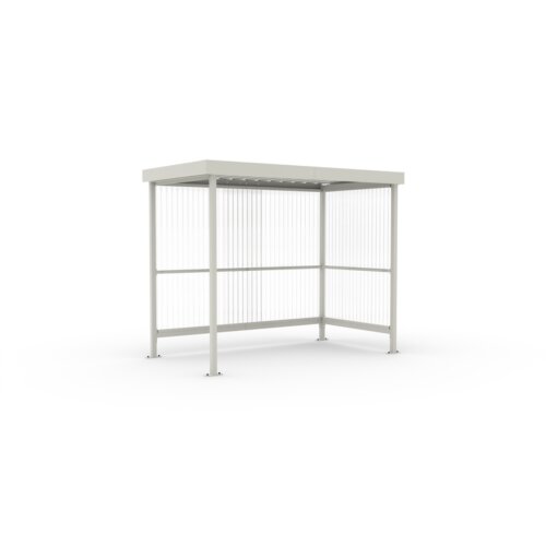 Unterstand Jena Maxi, einseitig Ausführung verzinkt inkl. 1x Seitenwand mit Holm rechts