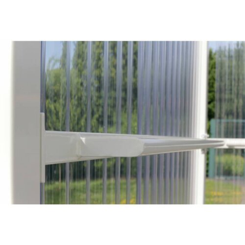 Unterstand Jena Maxi, einseitig Ausführung verzinkt inkl. 1x Seitenwand mit Holm rechts