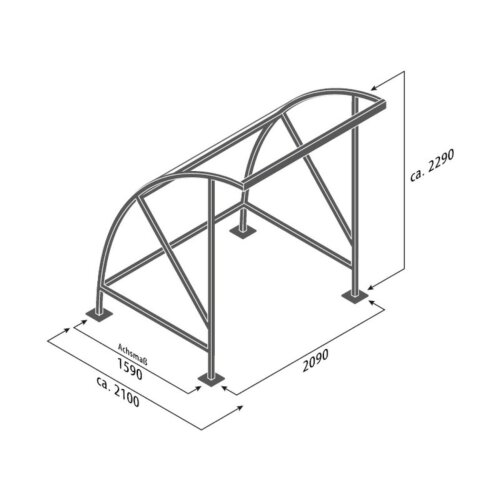 Unterstand Bamberg 16, einseitig
