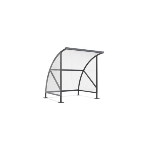 Unterstand Bamberg 16, einseitig Ausführung verzinkt  Fahrradständer ohne  Seitenwände ohne