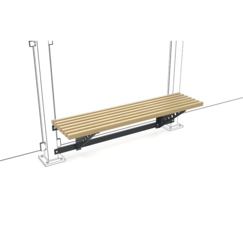 Wartehalle Modell P12, einseitig Anlieferung fertig montiert - Selbstabladung  Beleuchtung ohne  Seitenwände und Rückwand/Dekor/Sichtschutz ESG - glashell