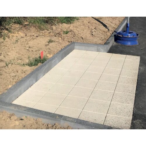 Fertigteilfundament für Überdachung Modell K2