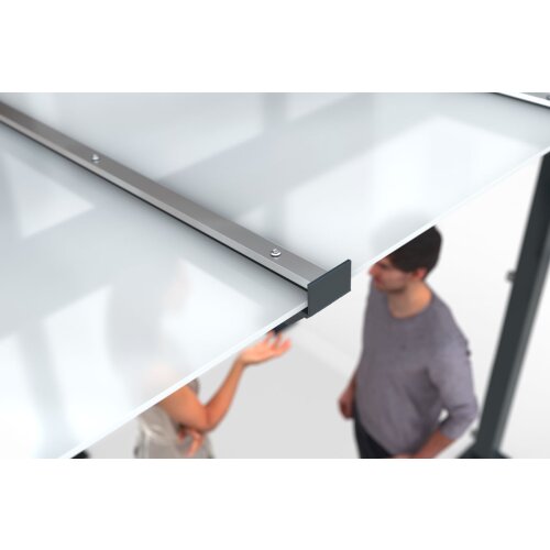 Design-Sitzbank für Überdachung Paris