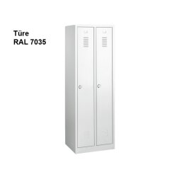 Stahl-Umkleidespind 2 Abteile 300mm Budget