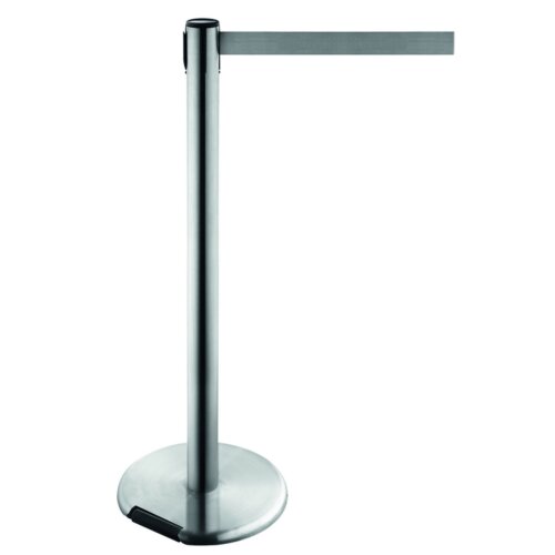 Personenleitsystem P-Line Future, aus Edelstahl, Gurtlänge 2,3m, rollbar