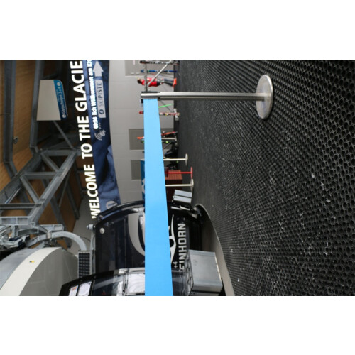 Personenleitsystem P-Line Harmony aus Metall, schwarz, breites Gurtband, rot Gurt Farbe rot Gurt Länge 2,3 m