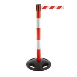 Personenleitsystem P-Line R25 aus Kunststoff, Pfosten mit...