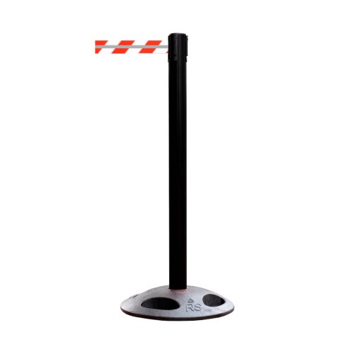 Personenleitsystem Komplett-Set P-Line Utility Reflex, rot-weiss diag., 4 Stk. Gurt Farbe rot/weiß diagonal mit Reflektorstreifen