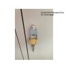 Schliessfachschrank 4 Fächer, 2 Abteile,  Abteilbreite 300mm, Budget