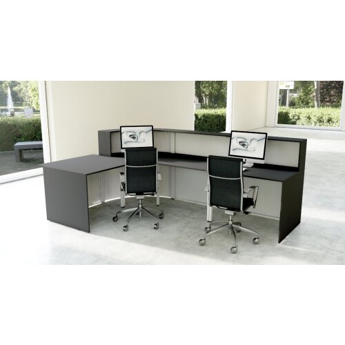 Empfangstheke Cercia 295 cm breit mit Beratungsplatz