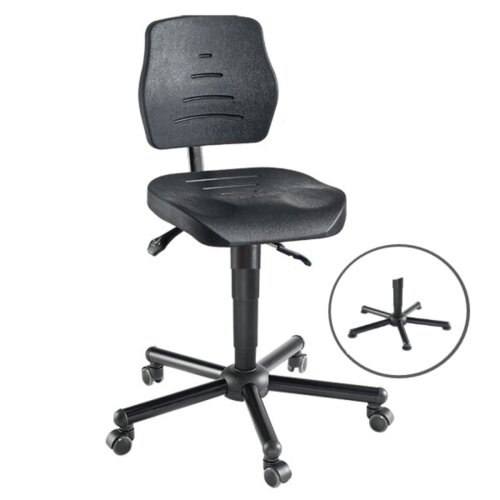 Arbeitsdrehstuhl tief Sitz aus PU