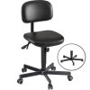Arbeitsdrehstuhl tief Kunstleder manuelle Höhenverstellung