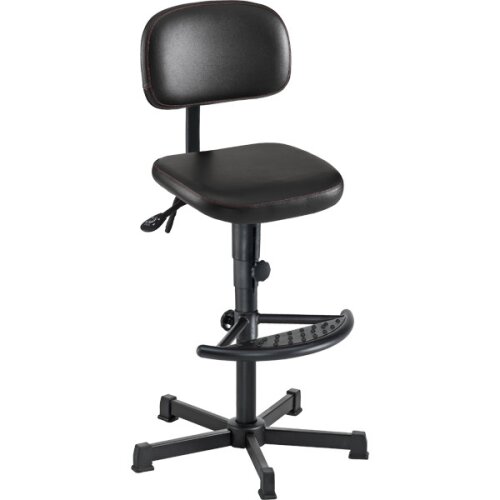 Arbeitsdrehstuhl hoch KL manuelle Höhenverstellung mit Fußhalbring