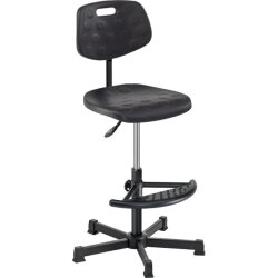 Arbeitsdrehstuhl Light hoch PU mit Fußhalbring