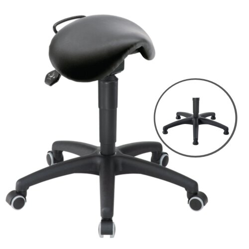 Sattel Hocker tief Kunstleder