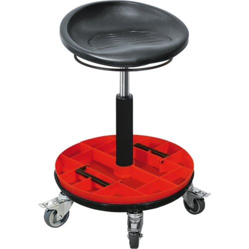 Arbeitshocker Traktorsitz Pro PU mit Toolbox