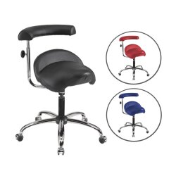 Sattelhocker niedriger Verstellbereich mit Lehne