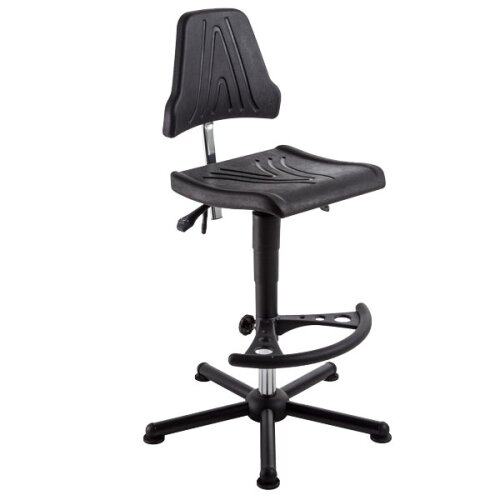 Arbeitsdrehstuhl elektrisch leitfähig mit Fußring