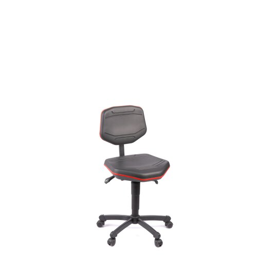 Arbeitsdrehstuhl PU mit verschieden farblichen Zierstreifen