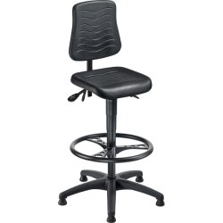 Arbeitsdrehstuhl PU mit Aufstiegshilfe