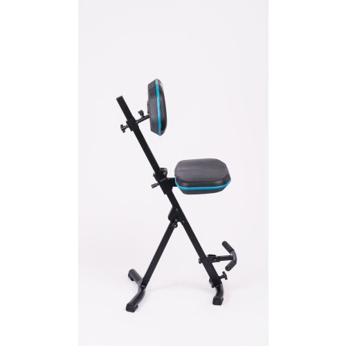 Stehhilfe mit klappbarer Aufstiegshilfe verschiedenen Zierstreifen