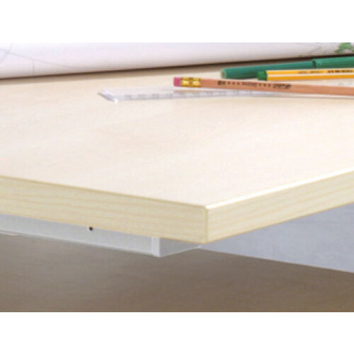 Schreibtisch C-Fuß Gestell Ergonomieform 180 cm, feste Höhe , Dekor: Ahorn