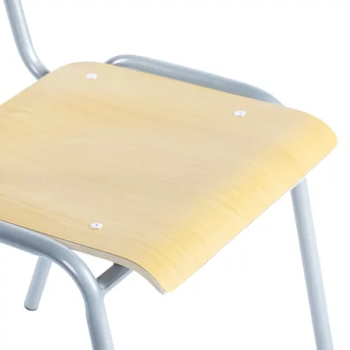 Stapelstuhl  Sitz und Lehne in Holz