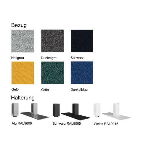 Akustik Stellwand Schmal  80 cm Breite verschiende Höhen