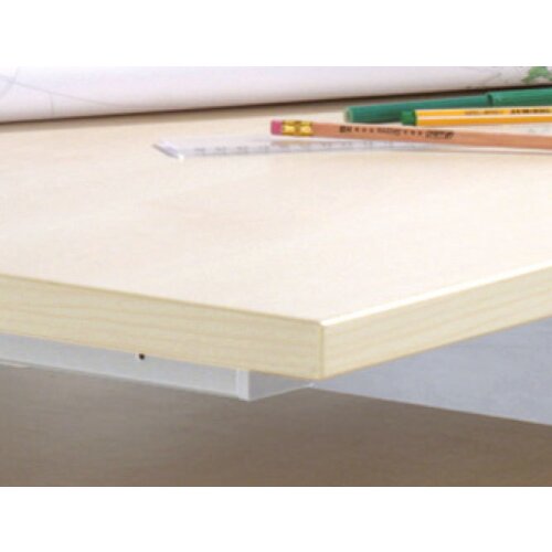 Schreibtisch Ergonomieform 160 cm, C-Fuß Gestell höhenverstellbar , Dekor: Ahorn