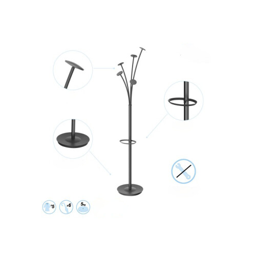 Kleiderständer Festival Schwarz