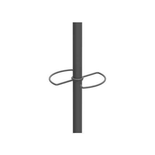 Kleiderständer Music Schwarz / Helles Holz