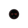 LED Wanduhr Horled Schwarz mit roter LED