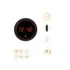 LED Wanduhr Horled Schwarz mit roter LED