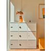 Schliessfachschrank Holz mit Einwurfschlitz, Abteilbreite 400 mm, 4 Fächer