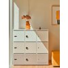 Schliessfachschrank Holz mit Einwurfschlitz, Abteilbreite 400 mm, 2 Fächer