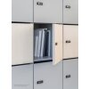 Schliessfachschrank Holz mit Einwurfschlitz, Abteilbreite 400 mm, 5 Fächer